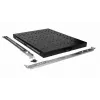 Equip slankioji lentyna 19 inch, 1U, 800MM, juoda