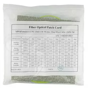 MPO-4xLC vienmodis komutacinis kabelis BlueOptics CBL-MPO12-4LC-SMF-2M 2m G.657.A1