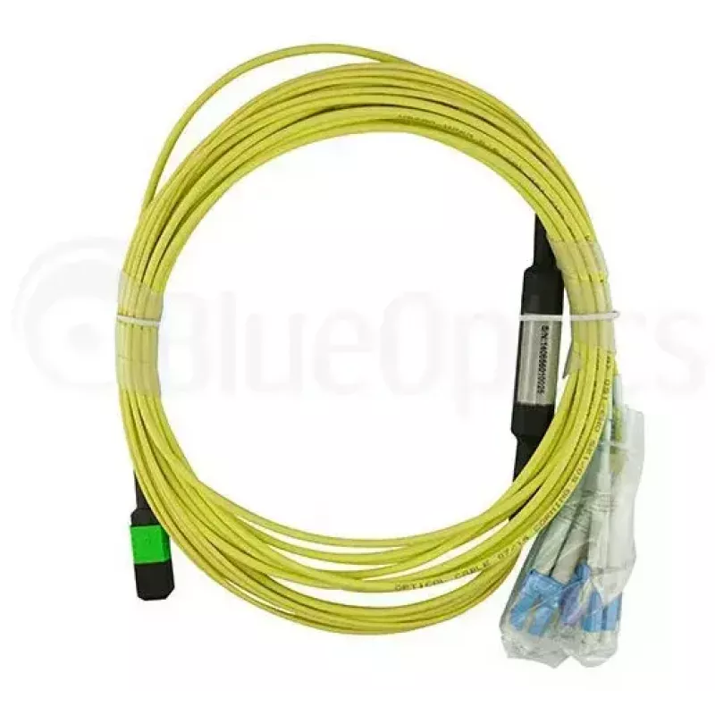 MPO-4xLC vienmodis komutacinis kabelis BlueOptics CBL-MPO12-4LC-SMF-2M 2m G.657.A1