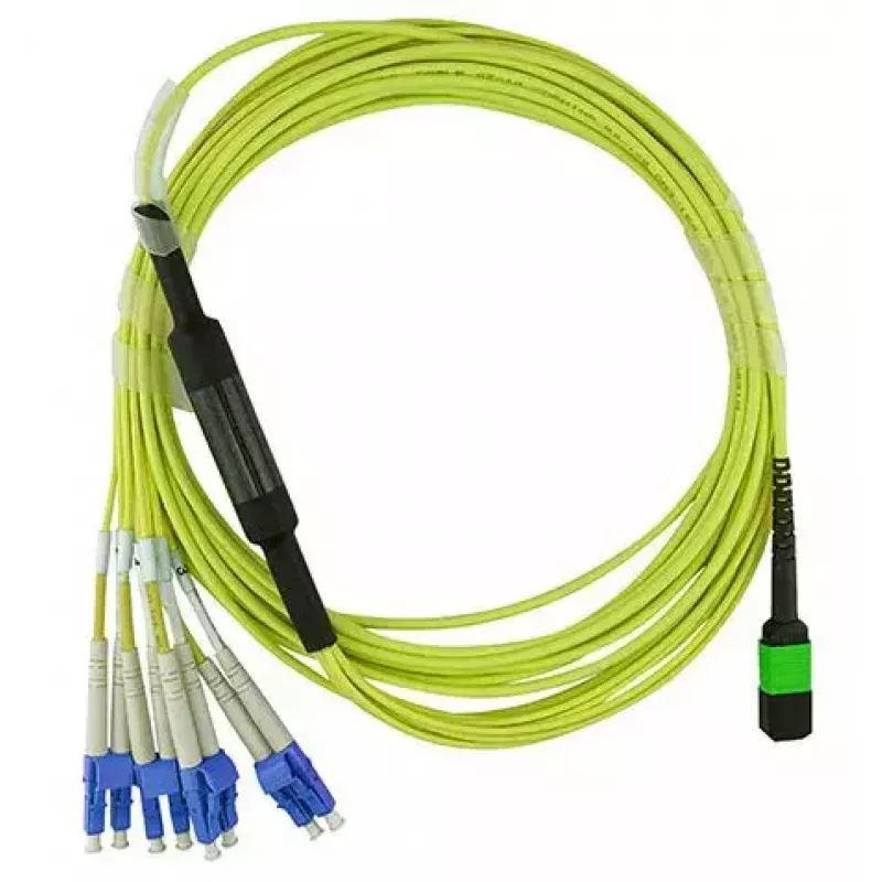 MPO-4xLC vienmodis komutacinis kabelis BlueOptics CBL-MPO12-4LC-SMF-2M 2m G.657.A1
