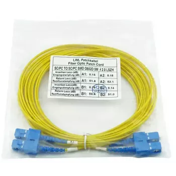 BlueOptics SFP3232BU1MK InfiniBand šviesolaidinis kabelis 1 m SC Geltonas