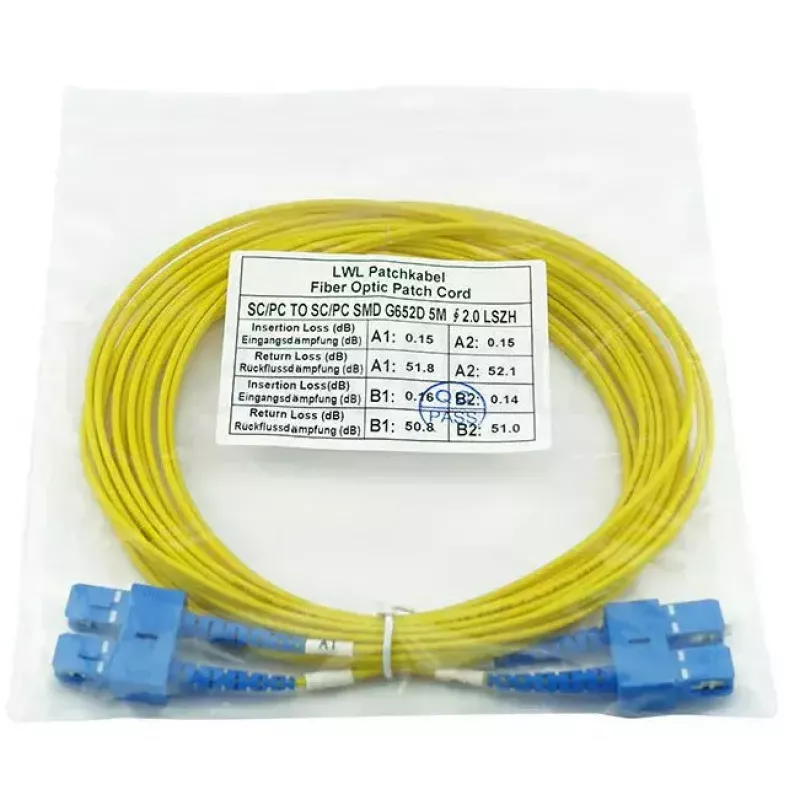 BlueOptics SFP3232BU1MK InfiniBand šviesolaidinis kabelis 1 m SC Geltonas