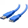 Techly USB 3.0 Superspeed laidas A / Micro B 2 m mėlynas ICOC MUSB3-A-020