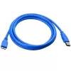 Techly USB 3.0 Superspeed laidas A / Micro B 2 m mėlynas ICOC MUSB3-A-020