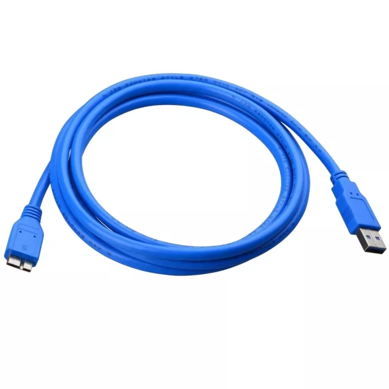 Techly USB 3.0 Superspeed laidas A / Micro B 2 m mėlynas ICOC MUSB3-A-020