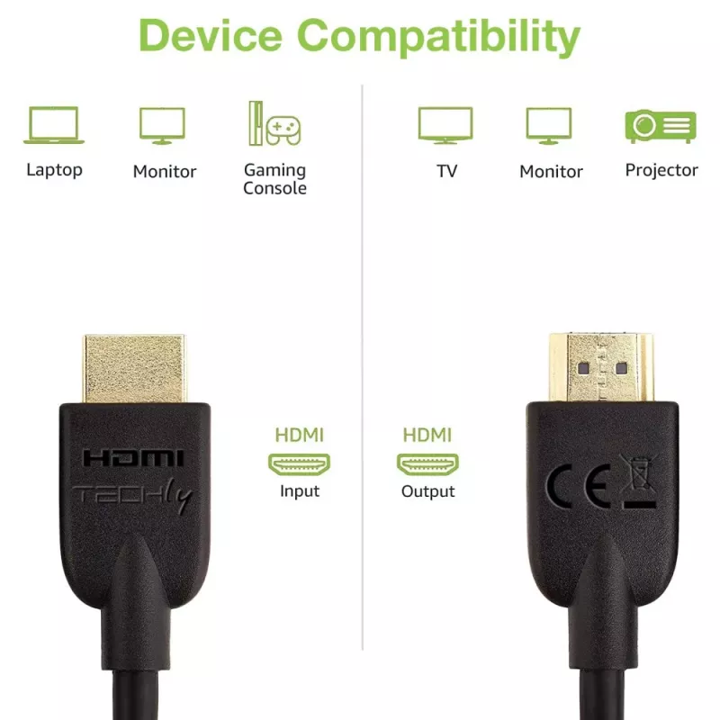 Techly ICOC HDMI2-4-030T HDMI laidas 3 m HDMI A tipo (standartinis) juodas