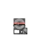 Etikečių juosta Epson LK-4RBJ juoda raudona termotransferinė 1,2 cm