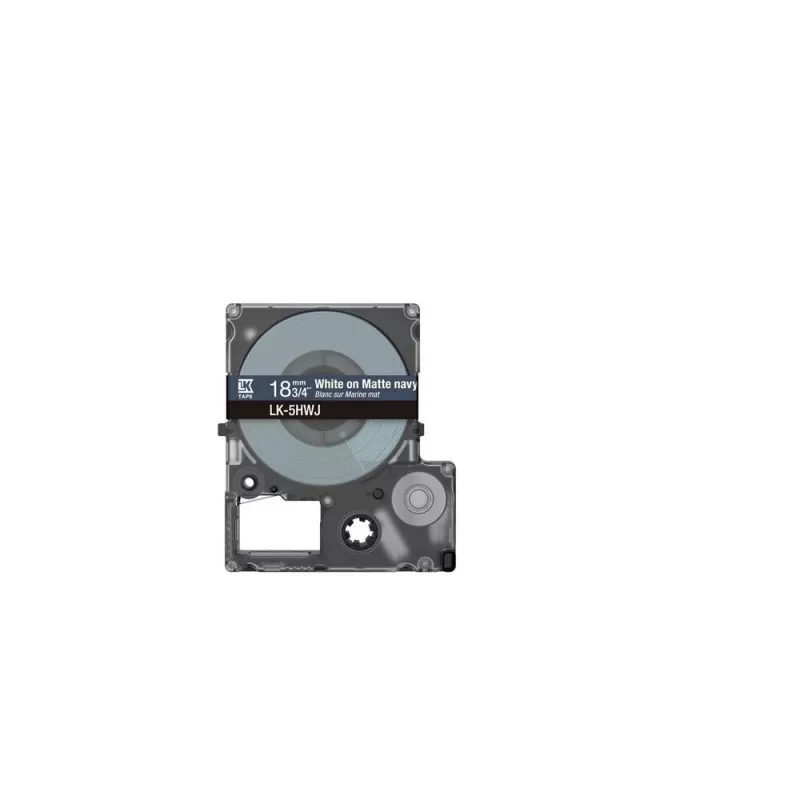 Etikečių juostelė Epson LK-5HWJ tamsiai mėlyna balta terminio perkėlimo 1,8 cm
