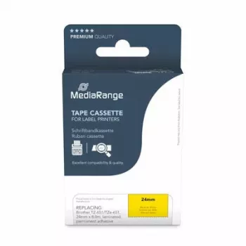 Spausdintuvo juostelė MediaRange MRBTZ651 juoda 2.4 cm 8 m