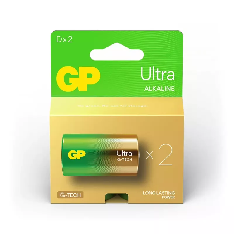 Vienkartinė baterija GP Batteries 03013AUETA-B2 D Šarminė