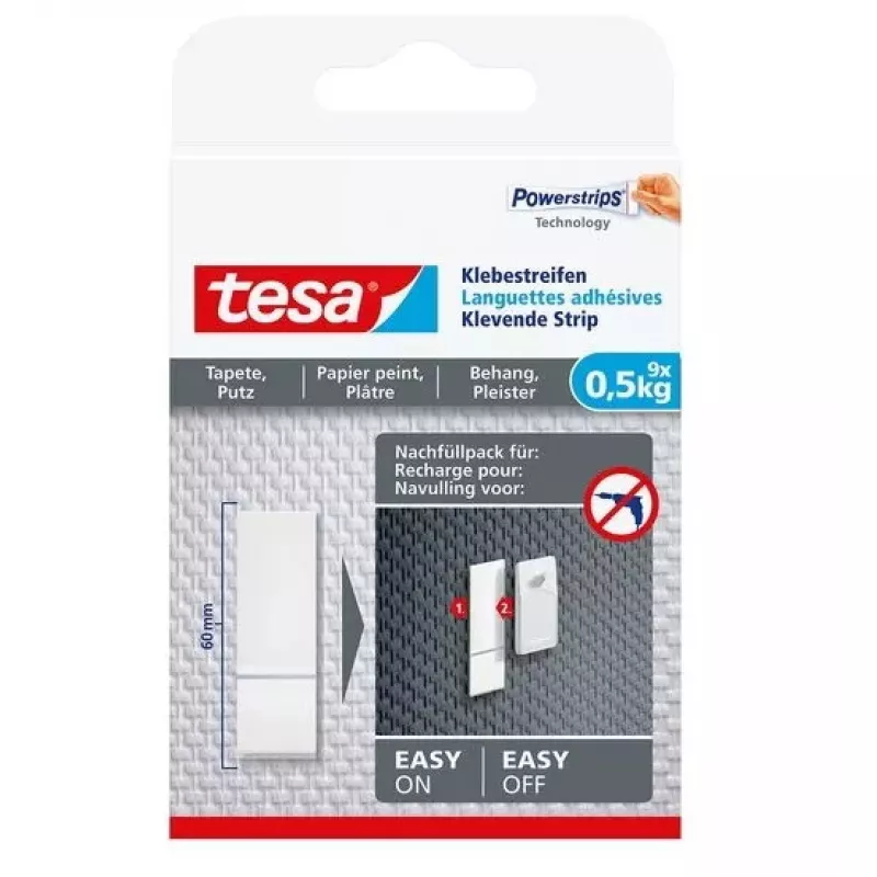 Montavimo juosta Tesa lipnios juostelės tapetams ir tinkui 0,5 kg