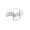 Techly ICA-PLB 344LTY TV laikiklis / stovas 177,8 cm (70 colių) juodas