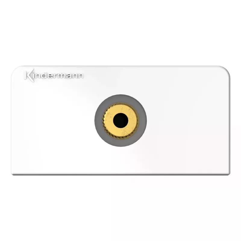 3,5 mm kištukinis lizdas Kindermann 7456 000 511 Baltas