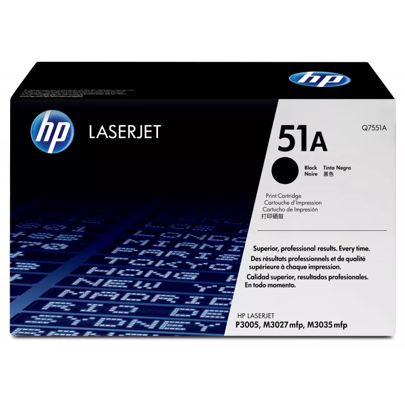 HP 51A juoda Originali LaserJet dažų kasetė, 6500 puslapių, juoda, 1 vnt.