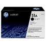 HP 51A juoda Originali LaserJet dažų kasetė, 6500 puslapių, juoda, 1 vnt.