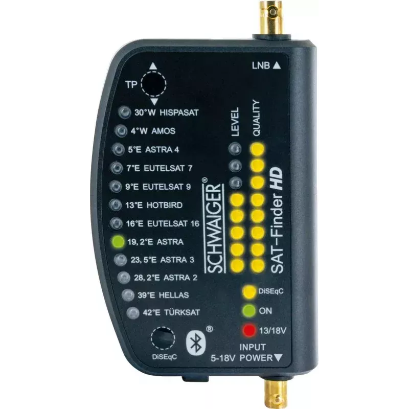 Palydovų ieškiklis Schwaiger SF9003BTAKKU 950-2150 MHz plastikinis