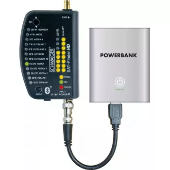 Palydovų ieškiklis Schwaiger SF9003BTAKKU 950-2150 MHz plastikinis