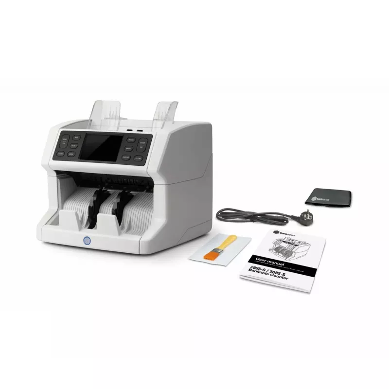 Monetų skaičiavimo mašinėlė Safescan 2865-S Balta Plotis 259 mm Gylis 254 mm Aukštis 255 mm