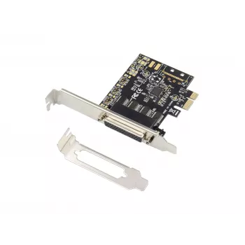 Konceptronic 4 prievadų DB9 RS232 nuoseklioji PCIe kortelė, PCIe, RS-232, PCIe 2.0, RS-232, juoda, Kinija