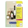 Nelipnios etiketės Avery T2004-10 120 vnt. Baltos Apvalios 6 cm