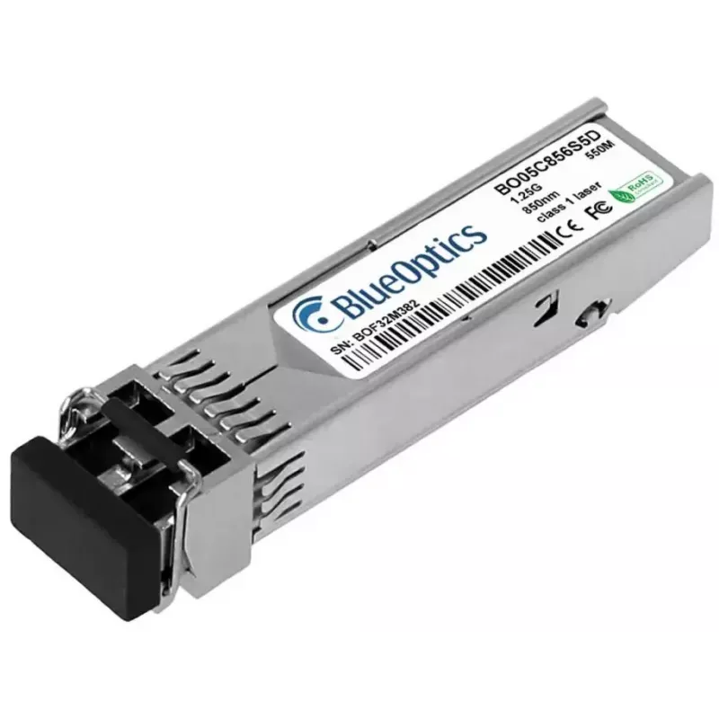 SFP siųstuvo-imtuvo modulis BlueOptics FOC-TRX-SFP-1G-SX-IT-BO 1310 nm LC sidabrinis