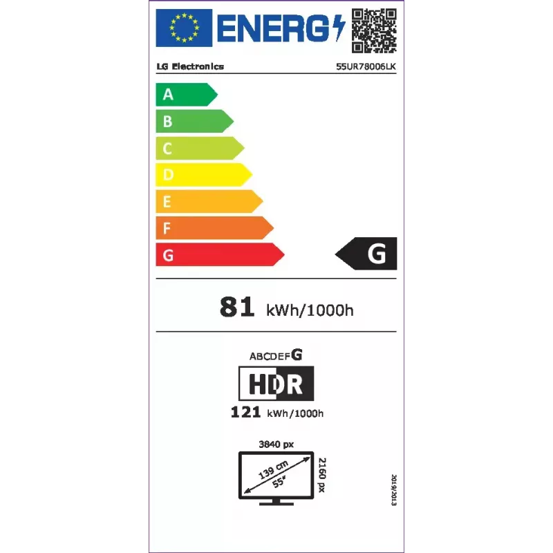 LG UHD 55UR78006LK 139.7 cm (55 colių) 4K Ultra HD išmanusis televizorius Wi-Fi juodas