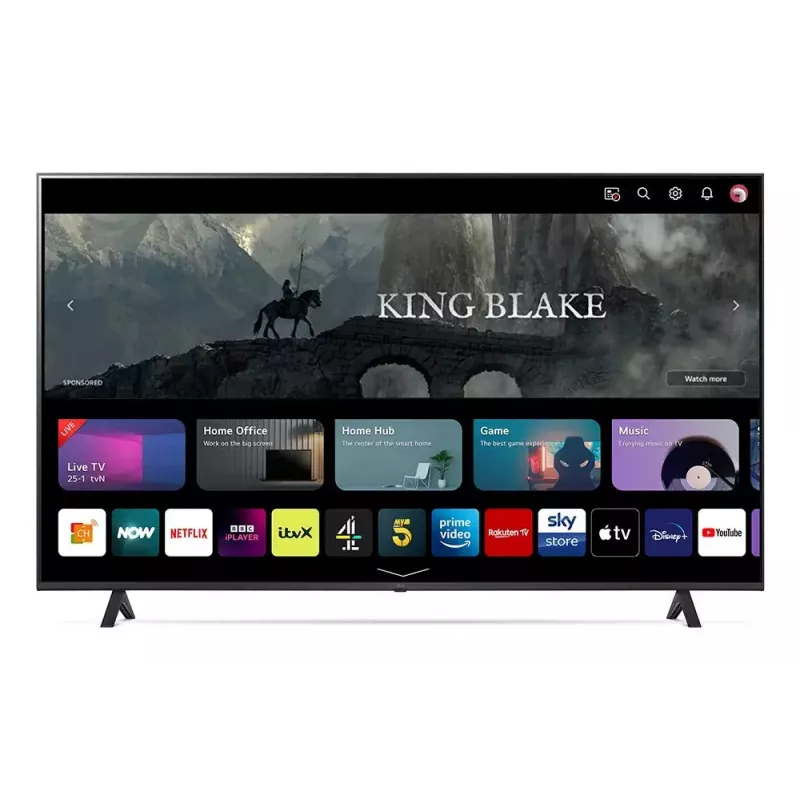 LG UHD 55UR78006LK 139.7 cm (55 colių) 4K Ultra HD išmanusis televizorius Wi-Fi juodas