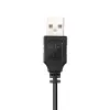 Hama HS-USB300 ausinės su laidu, ant galvos dedamos, žaidimams, USB Type-A, juodos