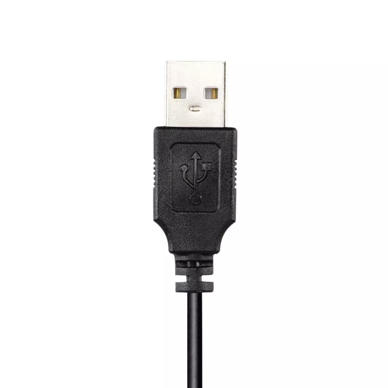 Hama HS-USB300 ausinės su laidu, ant galvos dedamos, žaidimams, USB Type-A, juodos