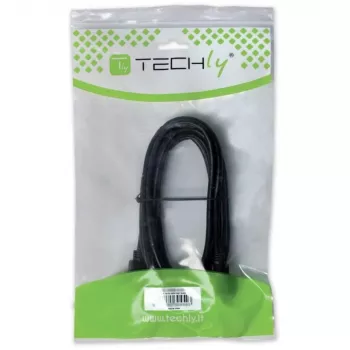 Techly USB 2.0 laidas A kištukas / B kištukas kampuotas 3 m ICOC U-AB-30-ANG