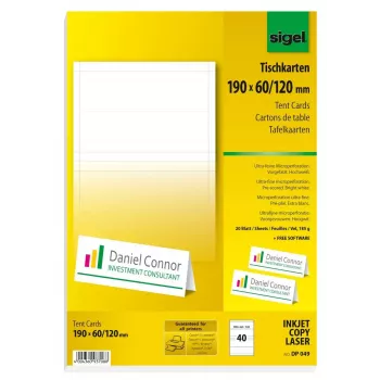 Nelipnios spausdintuvo etiketės Sigel DP049