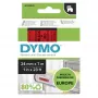 DYMO autentiškos D1 etiketės | 24 mm x 7 m ritinys | Juodas spaudinys ant raudonos | Lipnios etiketės, skirtos „LabelManager“ etikečių spausdintuvams