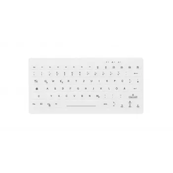 Contour Design Active Key Contour QuickClean medicininė klaviatūra IP65 mini belaidė balta DE C4112