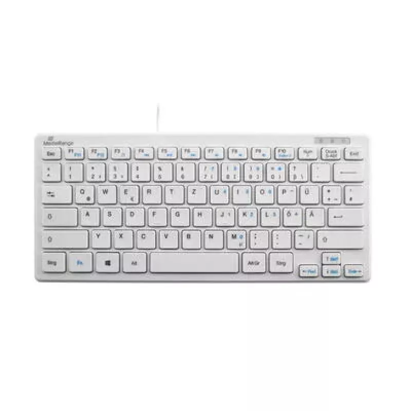 Klaviatūra MediaRange MROS113 Office USB QWERTZ vokiška balta