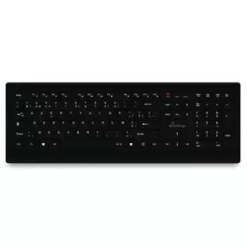 MediaRange MROS101-BE klaviatūra Namų USB AZERTY belgiška juoda pilno dydžio 107 klavišai