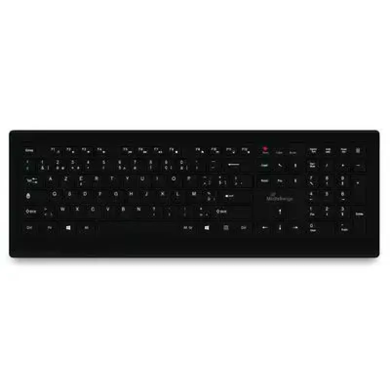 MediaRange MROS101-BE klaviatūra Namų USB AZERTY belgiška juoda pilno dydžio 107 klavišai