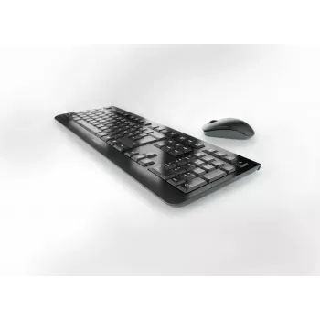 Belaidis viso dydžio klaviatūros ir pelės rinkinys Cherry CHERRY DW 3000 — 108 klavišų QWERTY, RF belaidis, juodas