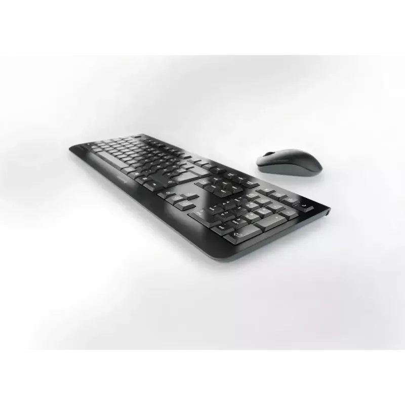 Belaidis viso dydžio klaviatūros ir pelės rinkinys Cherry CHERRY DW 3000 — 108 klavišų QWERTY, RF belaidis, juodas