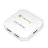 Techly USB 3.0 Super Speed Hub 4 prievadai, baltas, IUSB3-HUB4-WH, USB 3.2 Gen 1 (3.1 Gen 1) Type-A, 5000 Mbit/s, baltas, 0,8 m, CE, RoHS, USB 2.0 USB 1.1