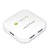 Techly USB 3.0 Super Speed Hub 4 prievadai, baltas, IUSB3-HUB4-WH, USB 3.2 Gen 1 (3.1 Gen 1) Type-A, 5000 Mbit/s, baltas, 0,8 m, CE, RoHS, USB 2.0 USB 1.1