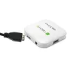 Techly USB 3.0 Super Speed Hub 4 prievadai, baltas, IUSB3-HUB4-WH, USB 3.2 Gen 1 (3.1 Gen 1) Type-A, 5000 Mbit/s, baltas, 0,8 m, CE, RoHS, USB 2.0 USB 1.1
