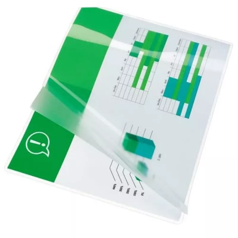 GBC laminavimo plėvelė A4 80 mikronų, blizgi, permatoma, A4, 0,08 mm, 100 vnt.