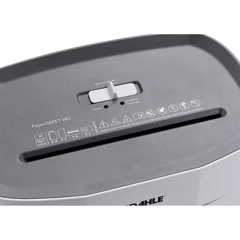 Popieriaus smulkintuvas Dahle PS 140 Kryžminis smulkinimas 65 dB Juoda Pilka