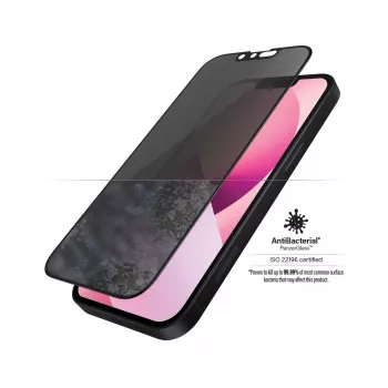 “PanzerGlass” privatumo ekrano apsauga “Apple iPhone 13 Mini”, dengianti visą priekį, atspari įbrėžimams ir smūgiams