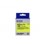 „Epson“ etikečių kasetė fluorescencinė LK-4YBF juoda/geltona 12 mm (9 m)