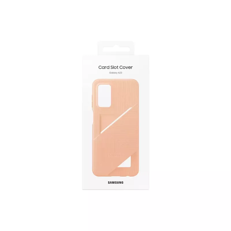 Dėklas „Samsung Galaxy A23“ su kortelių lizdu „Awesome Peach“