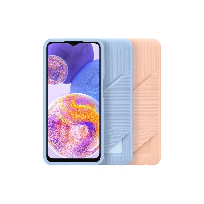 Dėklas „Samsung Galaxy A23“ su kortelių lizdu „Awesome Peach“
