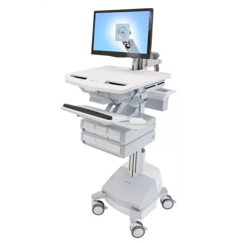 Multimedijos vežimėlis Ergotron StyleView, aliuminio pilka balta