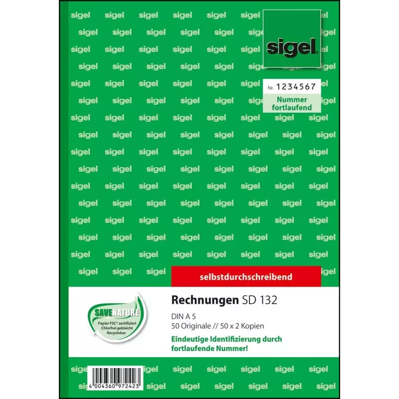 Verslo forma Sigel SD132 A5 rožinė balta geltona 150 lapų