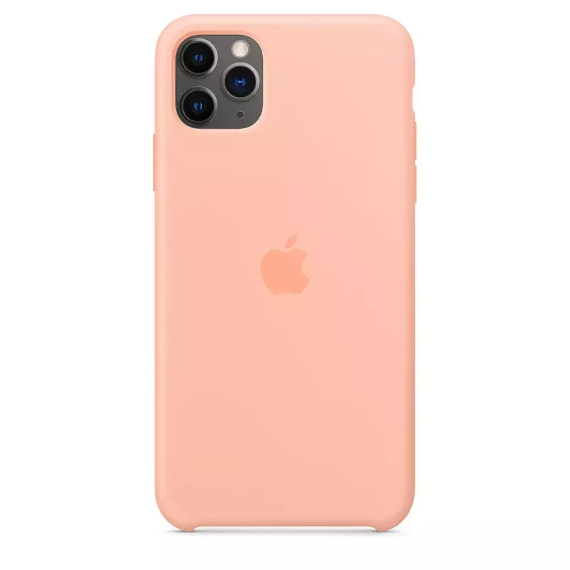 Silikoninis dėklas Apple iPhone 11 Pro Max greipfrutų spalvos
